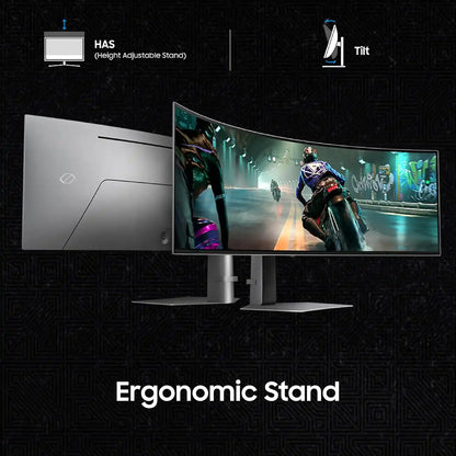 Samsung 49 inch Odyssey OLED G9 gaming monitor with height adjustable and tilt ergonomic stand -tpstech.in