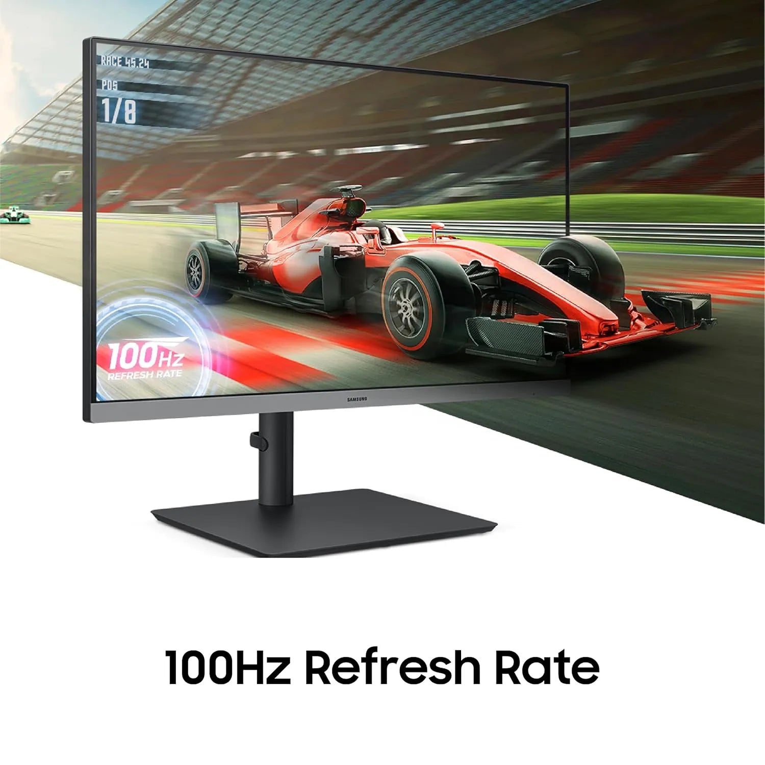 Samsung LS24F430UAWXXL 24 inch FHD monitor featuring 100Hz refresh rate for smoother motion -tpstech.in