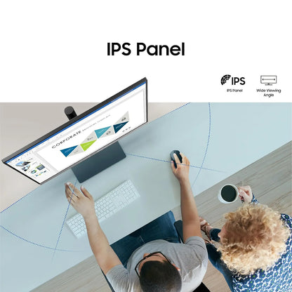 Samsung LS24F430UAWXXL 24 inch IPS panel monitor with wide viewing angle for clear visuals -tpstech.in