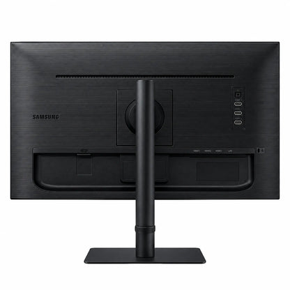 Samsung LS27B800PXWXXL 27 inch 4K ViewFinity monitor rear view showing stand and connectivity ports -tpstech.in