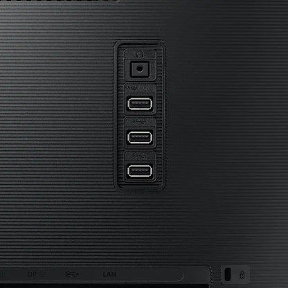 Samsung LS27B800PXWXXL 27 inch 4K ViewFinity monitor rear USB ports and connectivity close-up -tpstech.in