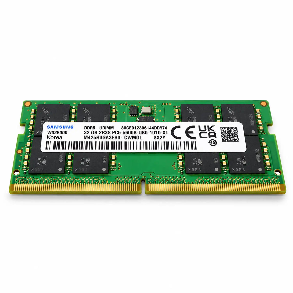 Samsung M425R4GA3EB0-CWMOL 32GB DDR5 PC5-5600B UBO memory module front view -tpstech.in