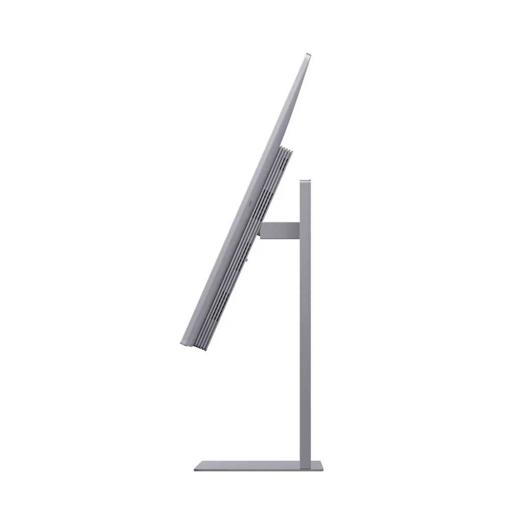 Samsung M9 LS32FM900SWXXL OLED Smart Monitor side profile showing slim display and adjustable stand -tpstech.in