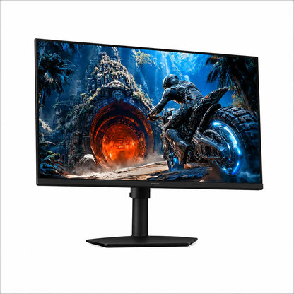 Samsung Odyssey G4 G40H 27-inch FHD gaming monitor front angle view showing flat screen and adjustable stand -tpstech.in