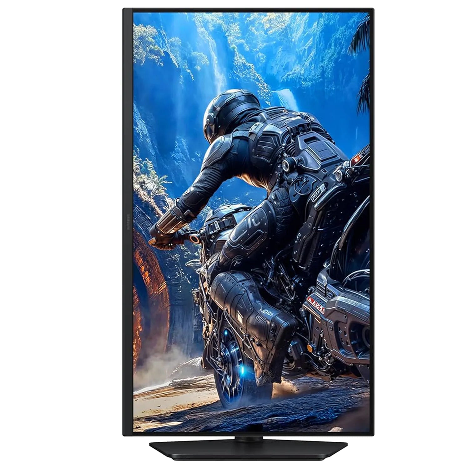 Samsung Odyssey G4 G40H 27-inch FHD gaming monitor side angle showing slim display profile and adjustable stand -tpstech.in