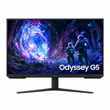 Samsung Odyssey G5 G51F 32 QHD 180Hz Gaming Monitor Front View with Display On -tpstech.in