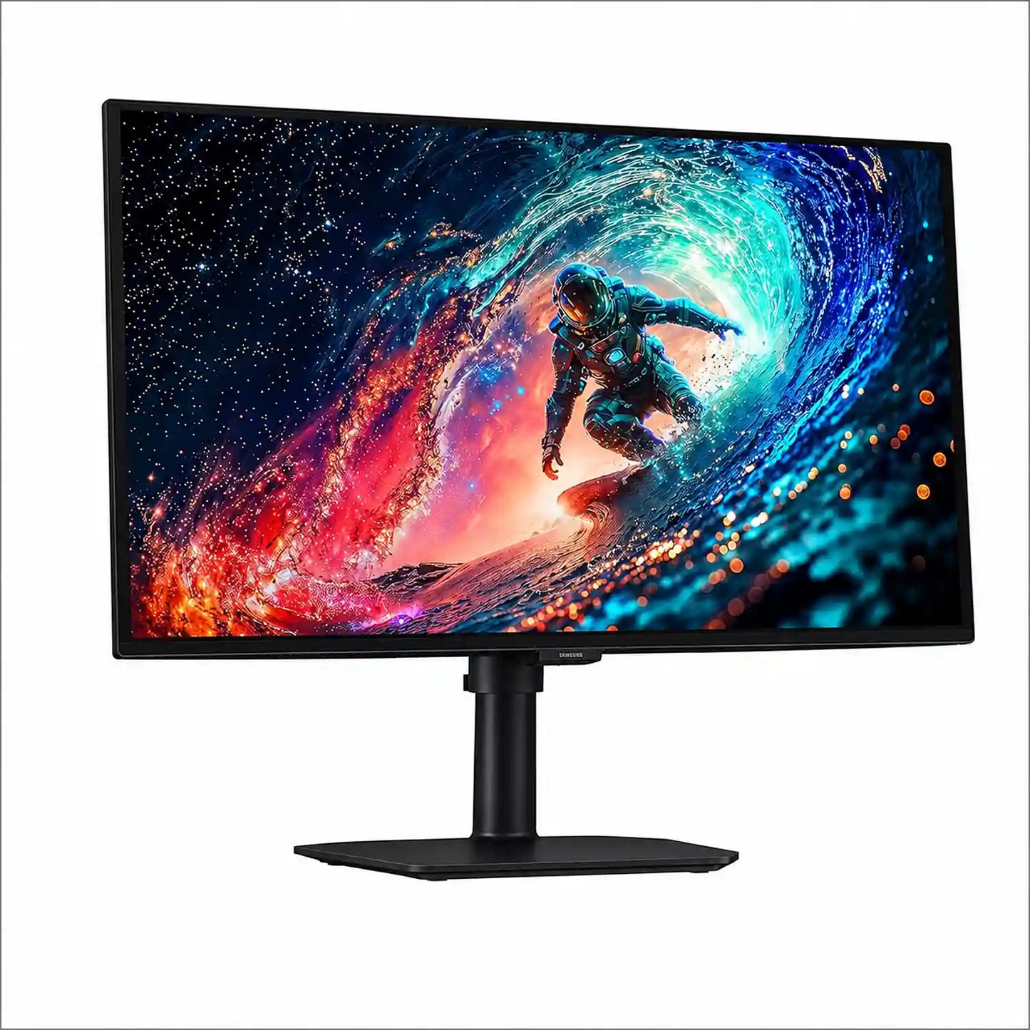 Samsung Odyssey G6 27 inch QHD 240Hz OLED gaming monitor front view with ergonomic stand -tpstech.in
