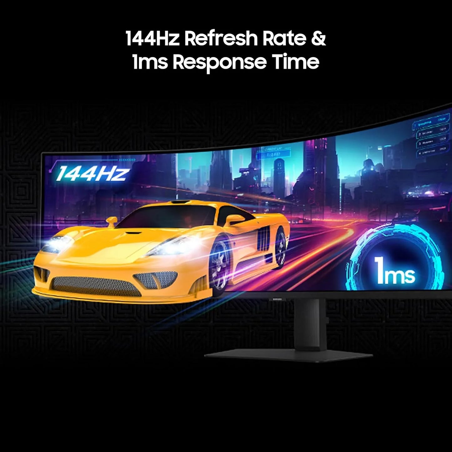 Samsung Odyssey G9 49 inch gaming monitor featuring AMD FreeSync Premium Pro for smooth gameplay -tpstech.in