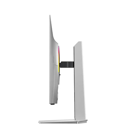 Samsung Odyssey OLED G8 LS32HG800SWXXL 32-inch OLED gaming monitor side profile with slim design and stand -tpstech.in