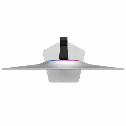 Samsung Odyssey OLED G8 LS32HG800SWXXL gaming monitor stand base and rear RGB lighting view -tpstech.in