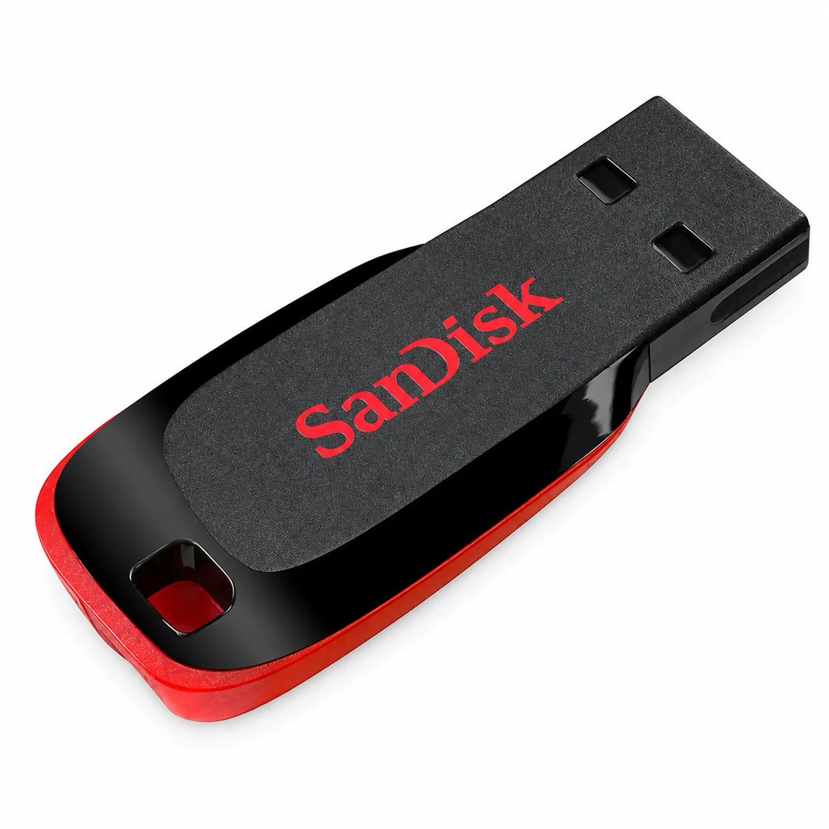 SanDisk Cruzer Blade 128GB USB 2.0 Pendrive Front High Angle View -tpstech.in
