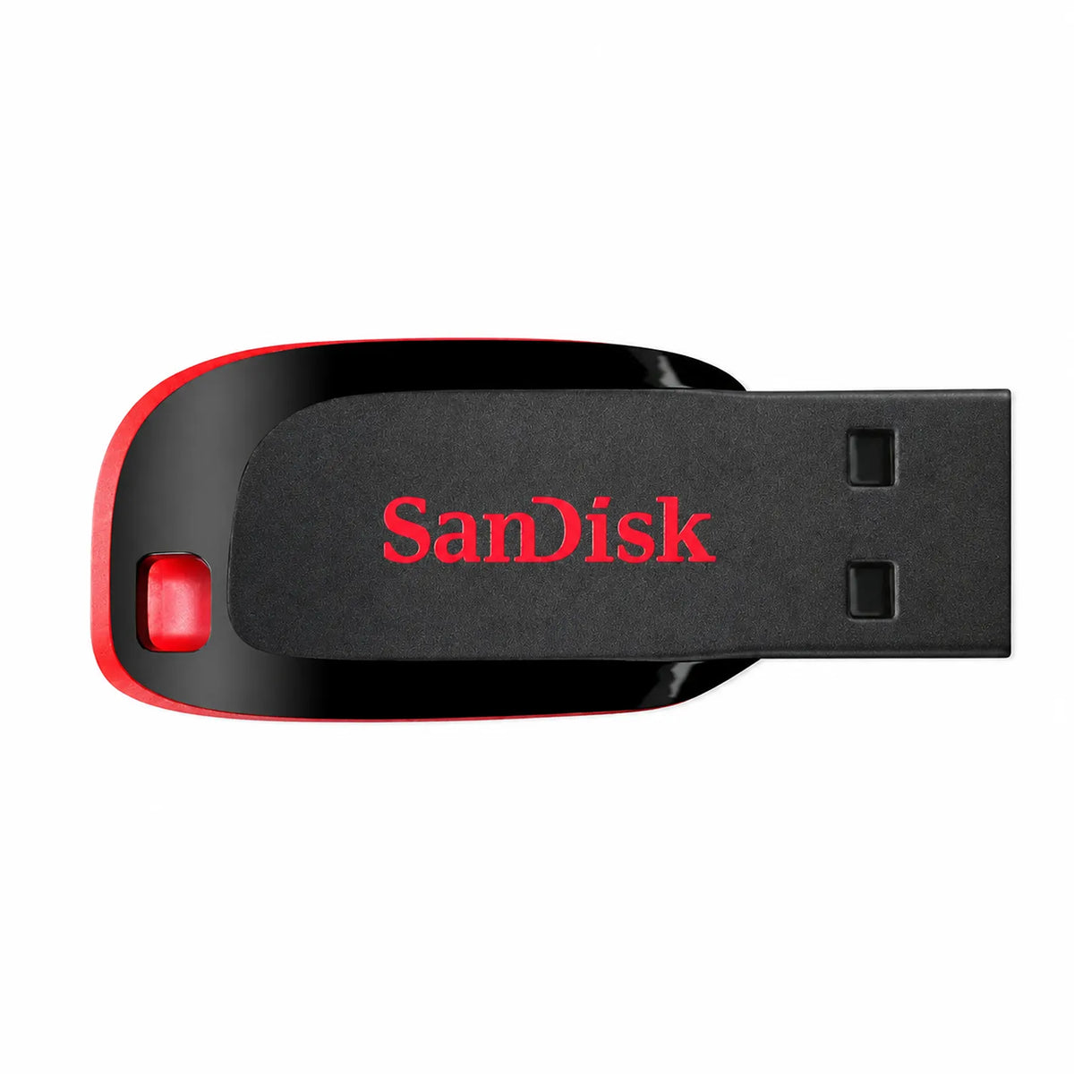 SanDisk Cruzer Blade 32GB USB 2.0 Pendrive Horizontal Top View Black and Red -tpstech.in