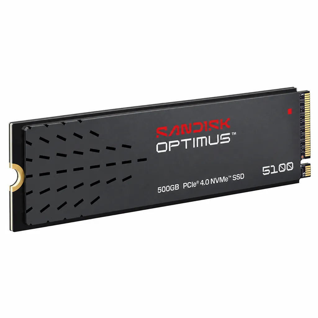 SANDISK Optimus 5100 1TB NVMe SSD 7100MB/s PCIe Gen4 M.2 2280 Perspective Angular View -tpstech.in