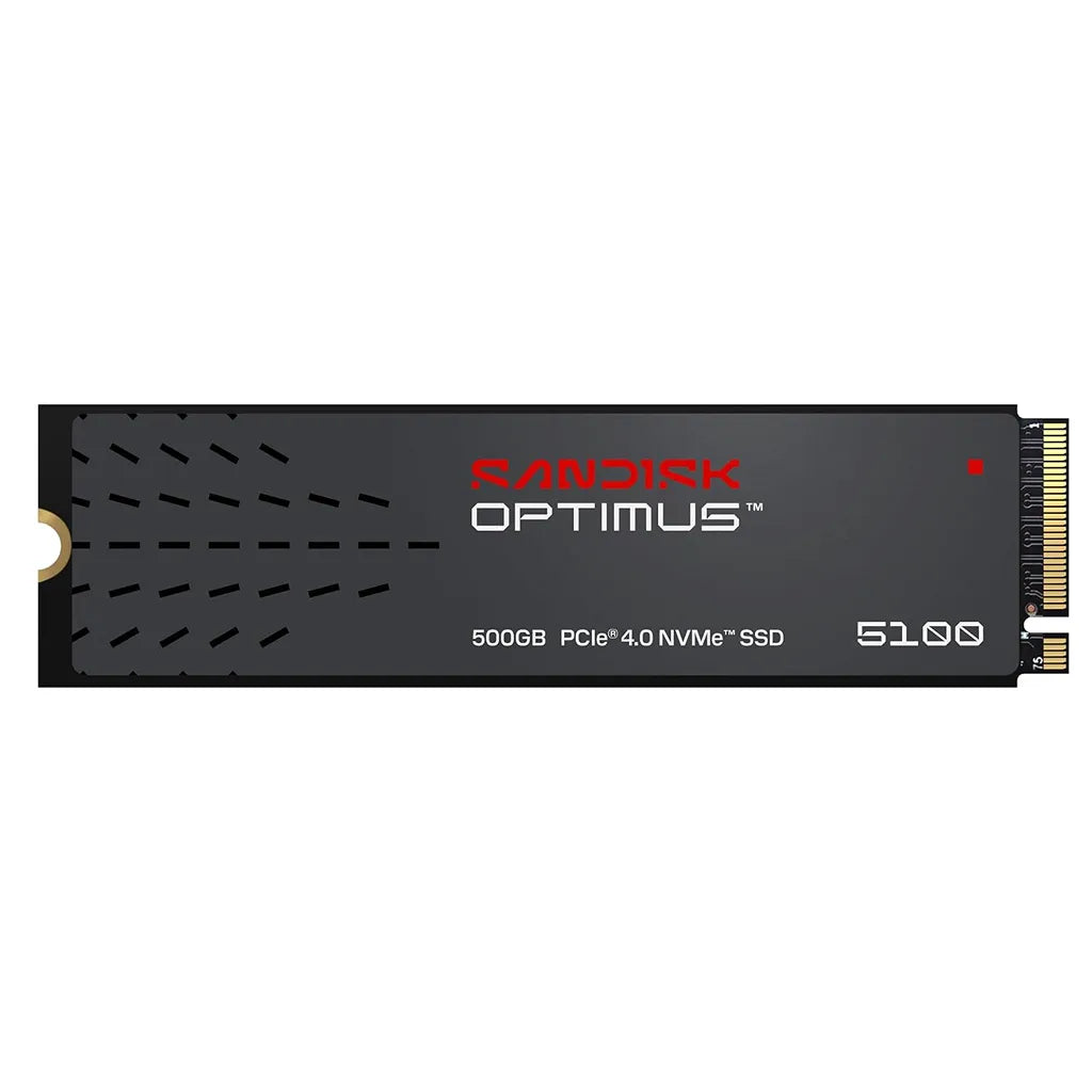 SANDISK Optimus 5100 1TB NVMe SSD 7100MB/s PCIe Gen4 M.2 2280 Front Profile -tpstech.in