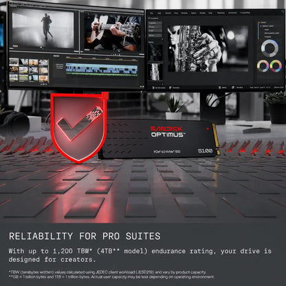 SANDISK Optimus 5100 500GB PCIe 4.0 NVMe SSD delivering reliable performance for professional creative workflows.