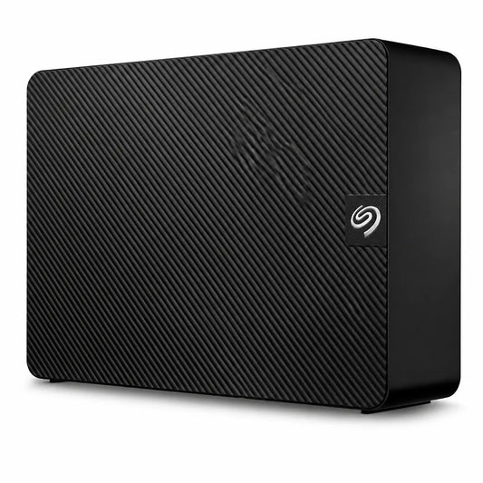 Front view of Seagate Expansion Desktop 26TB External Hard Drive STKP26000400 with textured black desktop enclosure -tpstech.in