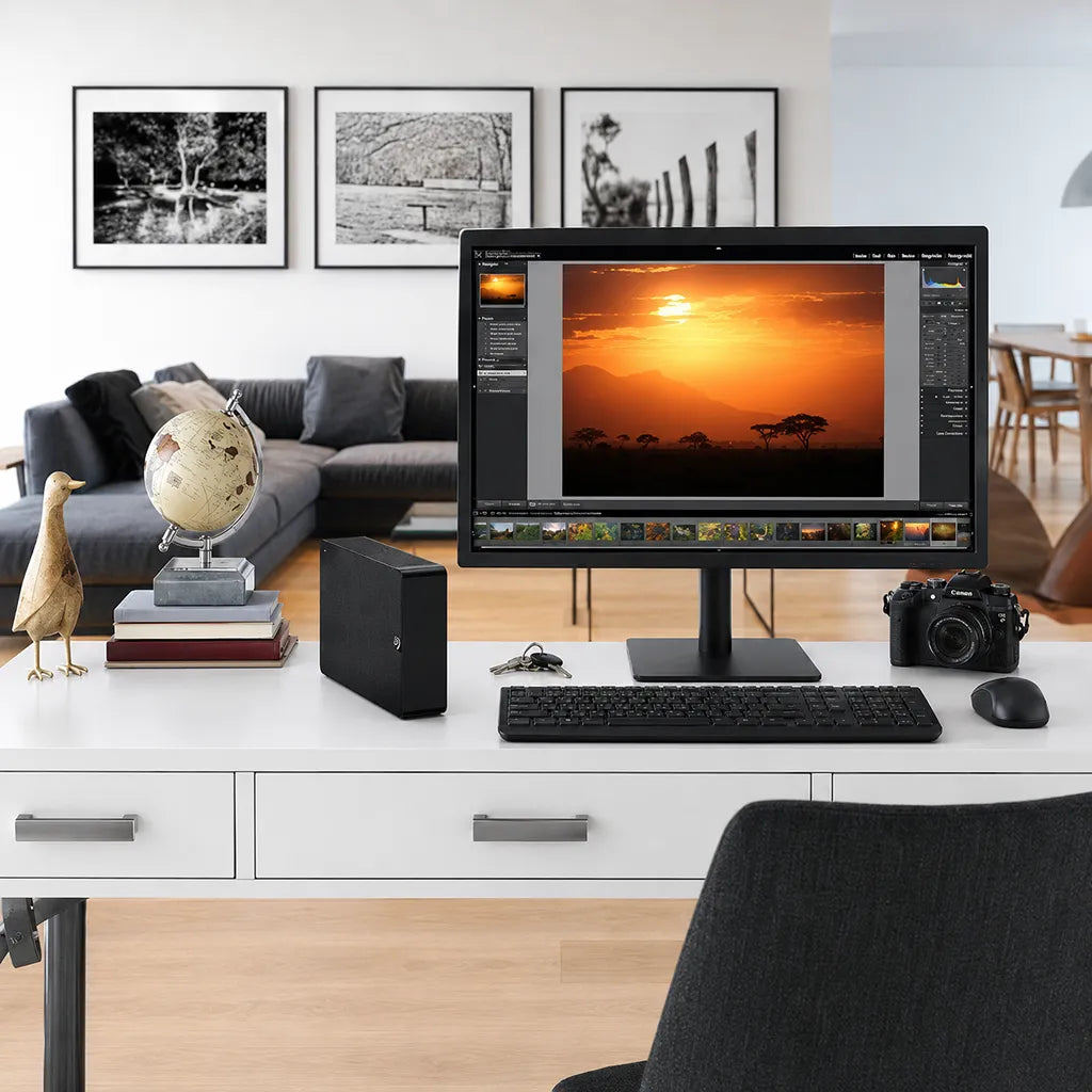 Seagate Expansion Desktop 26TB External Hard Drive STKP26000400 ideal for home office backup and creative workflows -tpstech.in