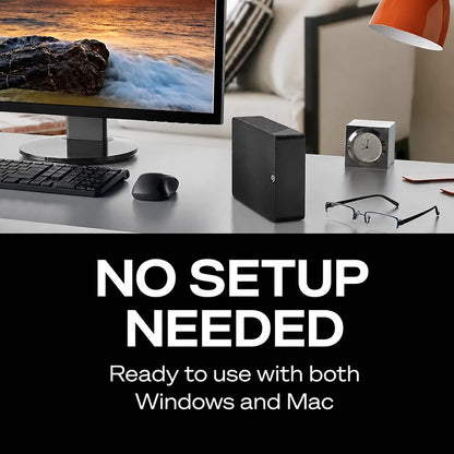 Seagate Expansion Desktop 26TB External Hard Drive STKP26000400 plug and play storage solution with no setup required -tpstech.in