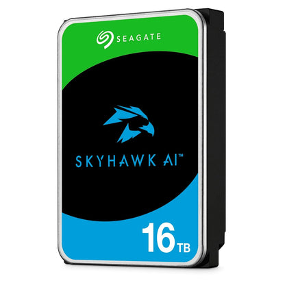 Seagate SkyHawk AI 16TB video surveillance hard disk drive standing profile view -tpstech.in