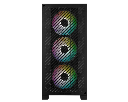 Cooler Master Elite 301 ARGB M-ATX Mini Tower Gaming Cabinet with Pre-Installed ARGB Fans - Black