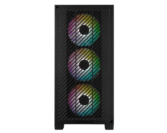 Cooler Master Elite 301 ARGB M-ATX Mini Tower Gaming Cabinet with Pre-Installed ARGB Fans - Black