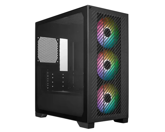 Cooler Master Elite 301 ARGB M-ATX Mini Tower Gaming Cabinet with Pre-Installed ARGB Fans - Black