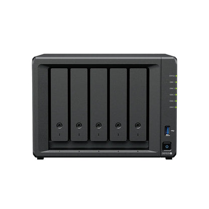 Synology DS1525neo+ 5-bay NAS storage server front view with five hot-swappable drive bays-tpstech.in