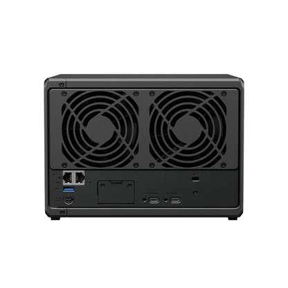 Synology DS1525neo+ 5-bay NAS storage server rear view with LAN USB expansion and power ports-tpstech.in