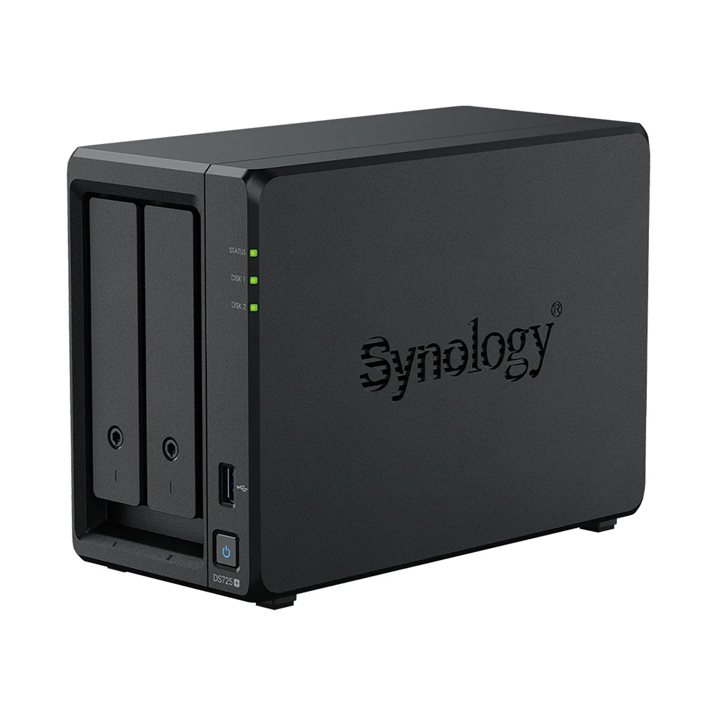 Synology DS725 Plus 2 Bay NAS storage server left front angle view -tpstech.in