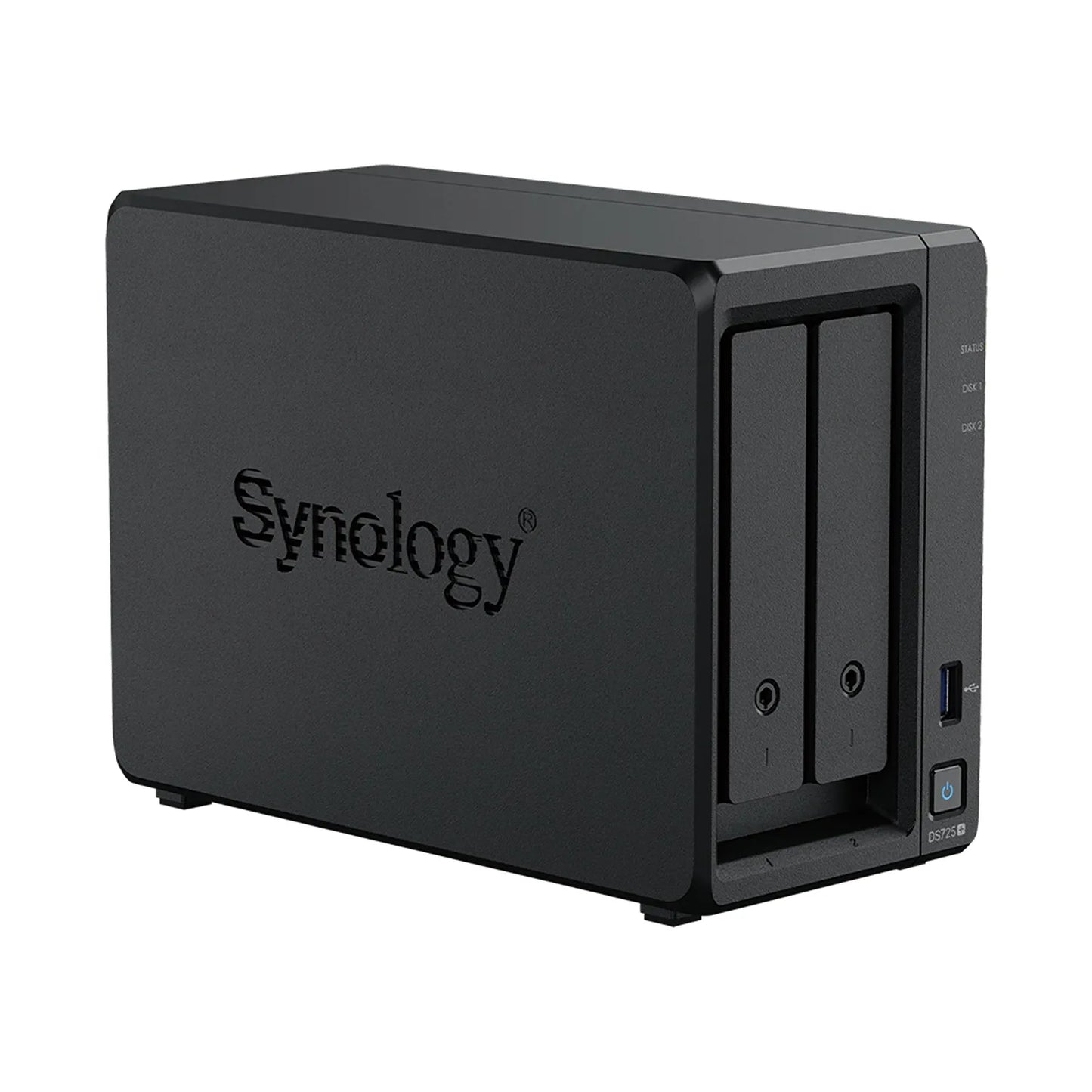 Synology DS725 Plus 2 Bay NAS storage server right front angle view -tpstech.in
