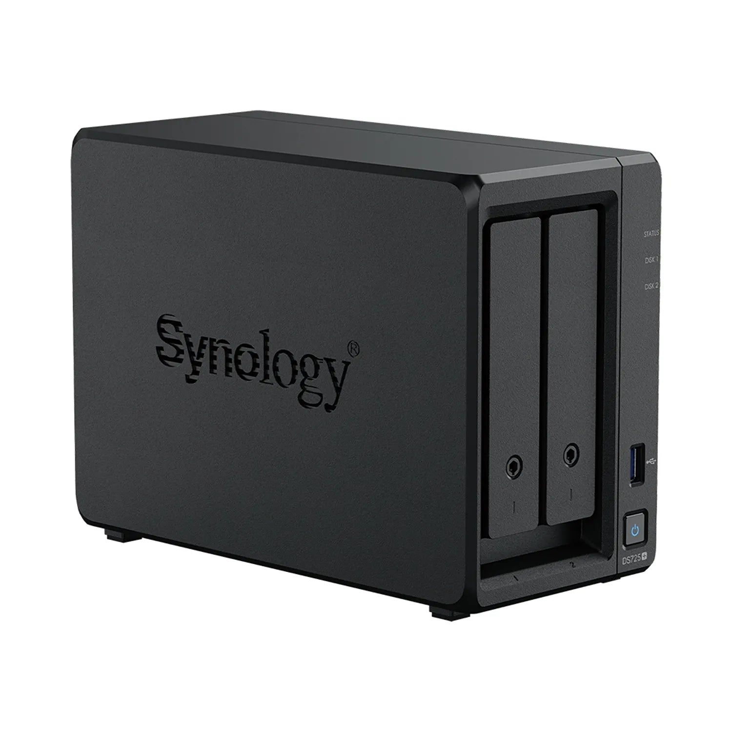 Synology DS725 Plus 2 Bay NAS storage server right front angle view -tpstech.in