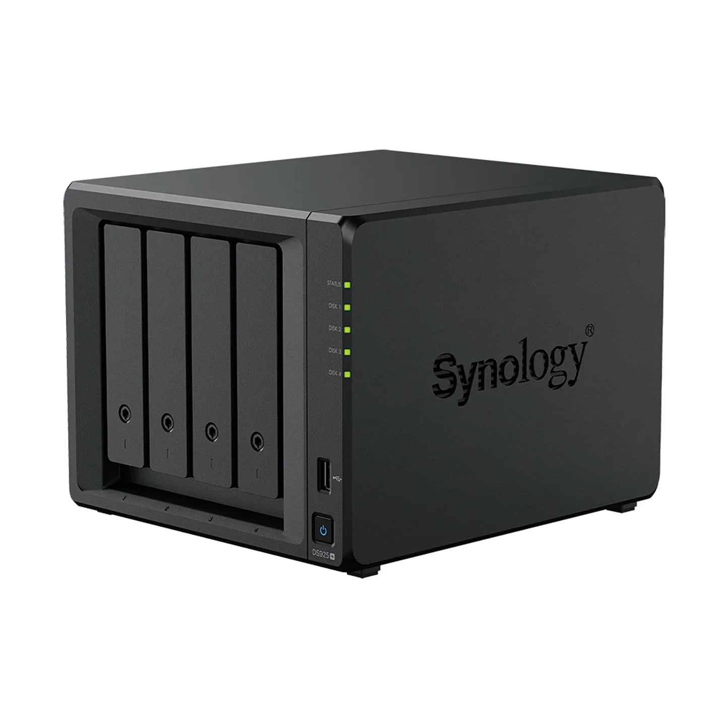 Synology DS925neo+ 4-Bay NAS storage server front right angle view-tpstech.in