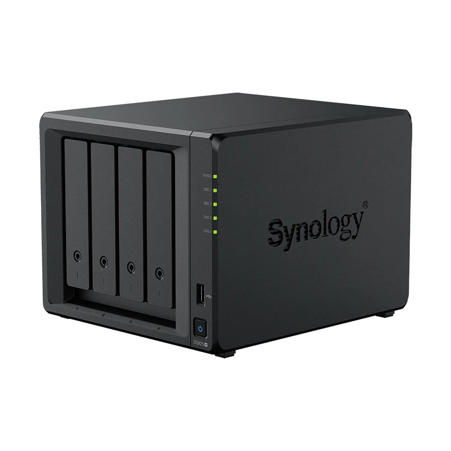 Synology DS925neo+ 4-Bay NAS storage server front right angle view-tpstech.in