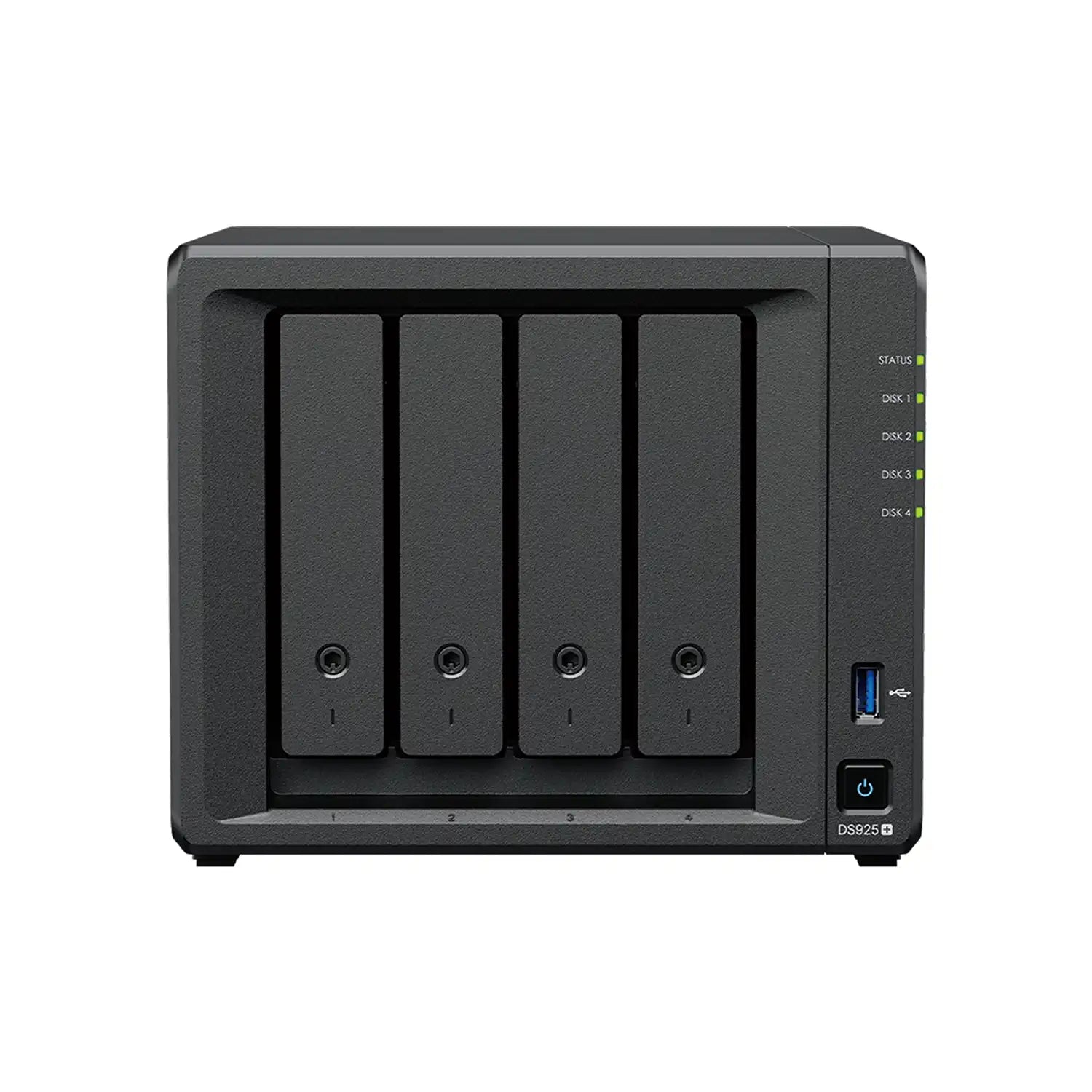 Synology DS925neo+ 4-Bay NAS storage server front view with hot-swappable drive bays-tpstech.in