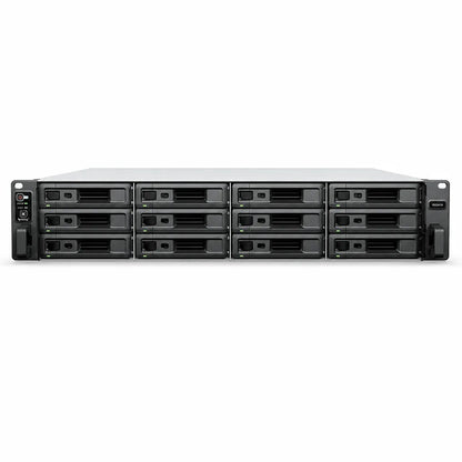 Synology DVA7400 12-bay deep learning NVR front view with drive bays -tpstech.in