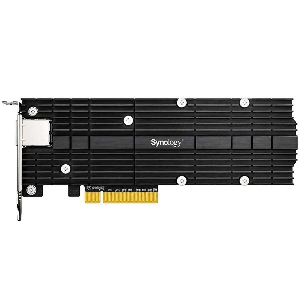 Synology E10M20-T1 M.2 SSD 10GbE Adapter Card for NAS side view with full-coverage aluminum heatsink -tpstech.in