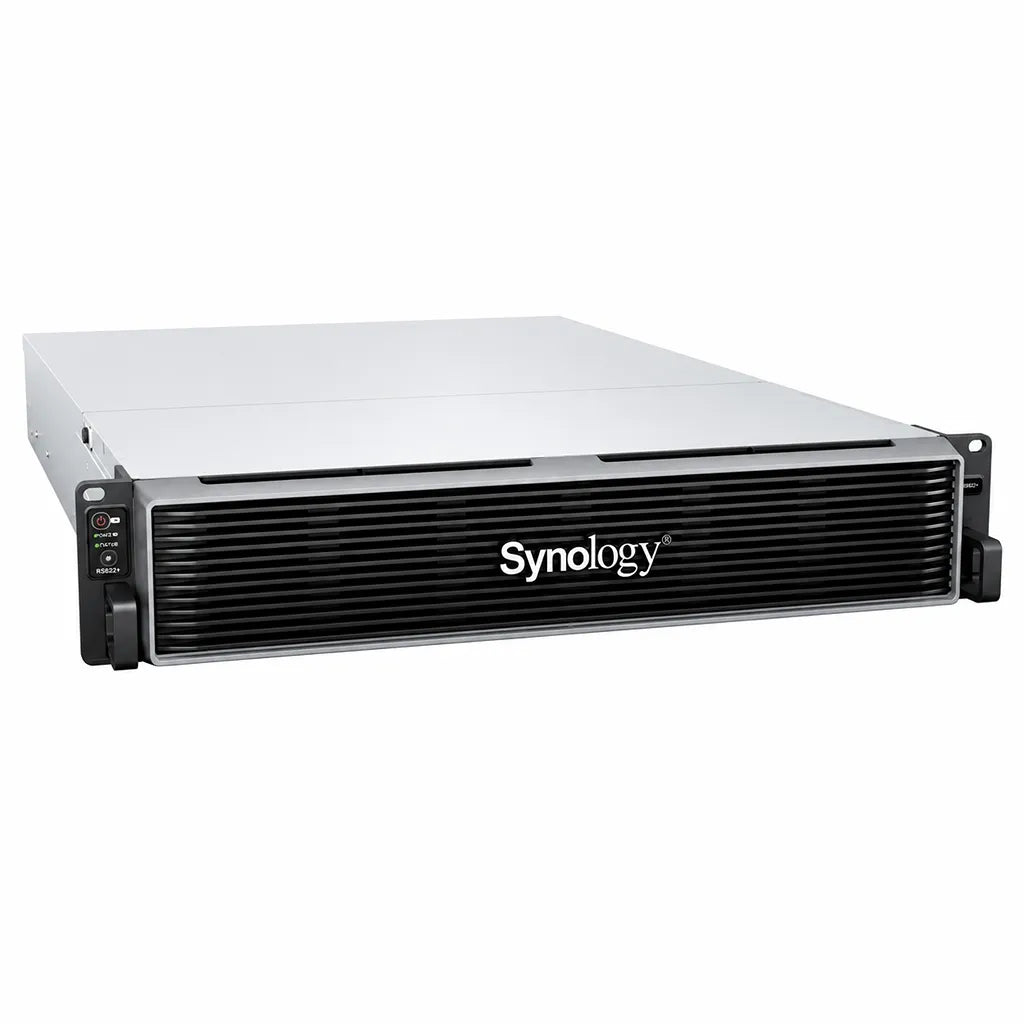Synology FS3420 24-Bay All-Flash Rackmount NAS front right angle showing compact 2U enterprise chassis -tpstech.in