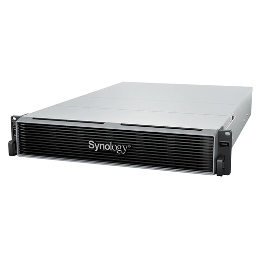Synology FS6420 24-bay all-flash rackmount NAS front angled view with enterprise storage chassis for virtualization and business data storage -tpstech.in