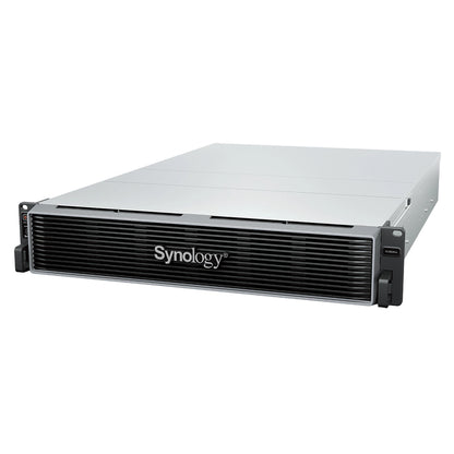 Synology RS3626xs enterprise rackmount NAS perspective view with durable 2U chassis for centralized storage solutions -tpstech.in