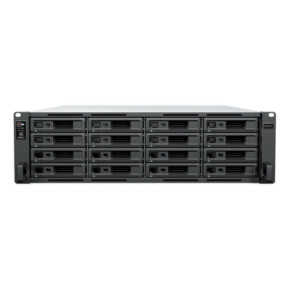 Synology RS6426xs+ 16-bay rackmount NAS storage server front view with hot-swappable drive bays for enterprise data storage -tpstech.in