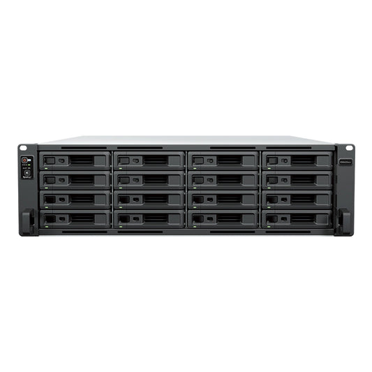 Synology RS6426xs+ 16-bay rackmount NAS storage server front view with hot-swappable drive bays for enterprise data storage -tpstech.in