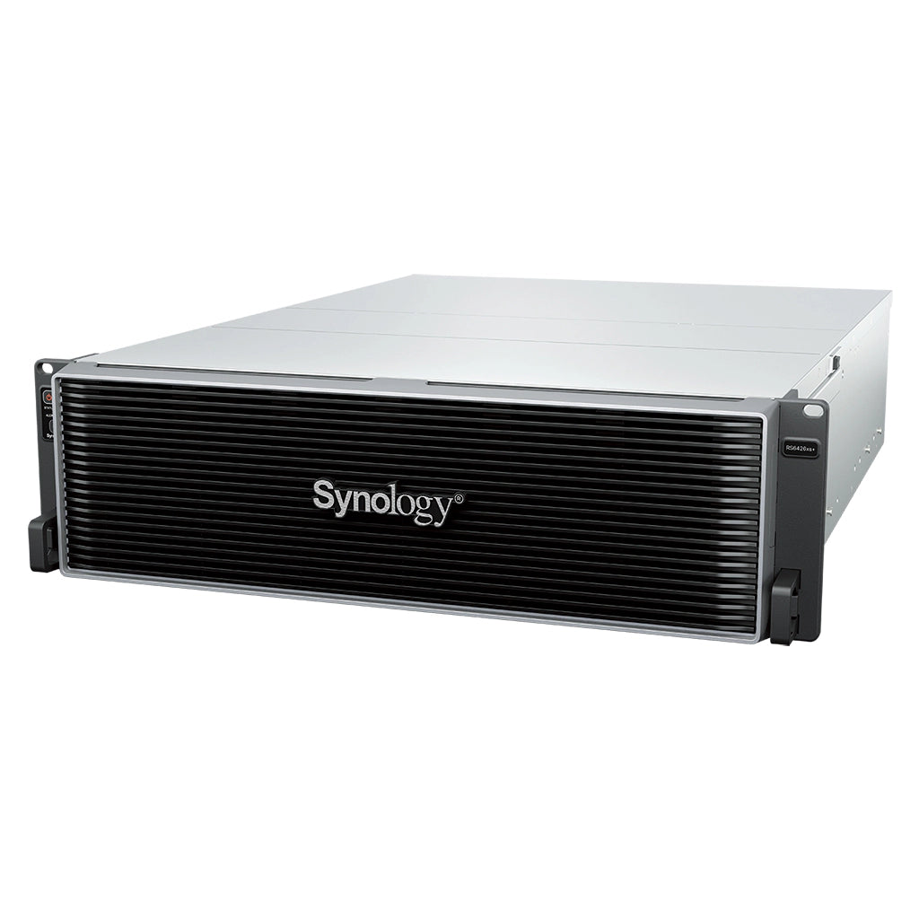 Synology RS6426xs+ enterprise rackmount NAS front perspective view for scalable business storage solutions -tpstech.in