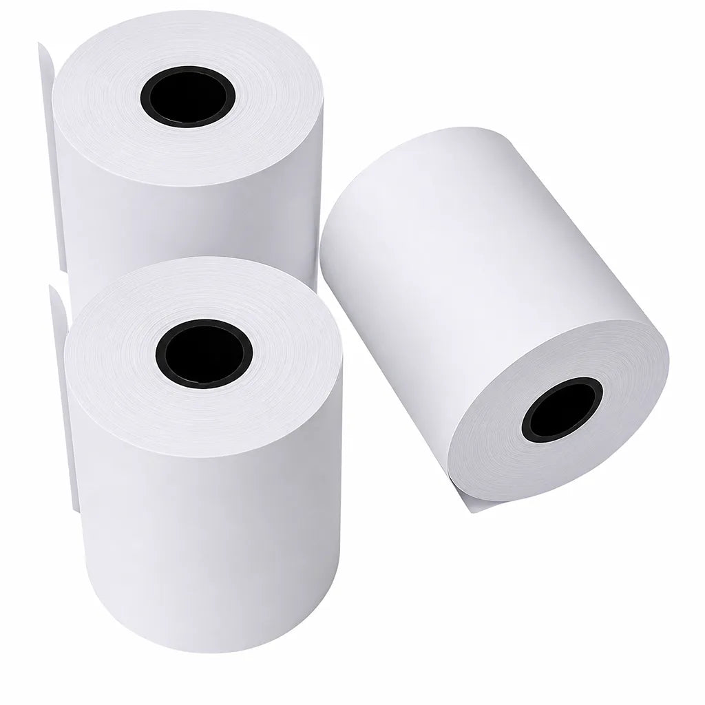 Thermal Paper Roll 40 Meter 110mm (4 Inch) pack of 3 compatible with Epson and TVS receipt printers for POS billing machines -tpstech.in