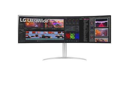 LG UltraWide 49WQ95C-W 49″ Dual QHD Nano IPS 144 Hz with NVIDIA G-SYNC Curved Monitor