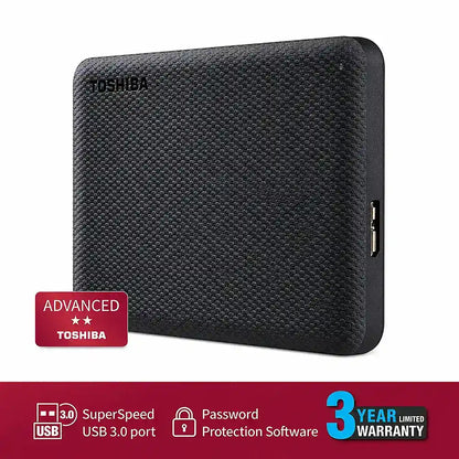 Toshiba Canvio Advance 2TB Portable External Hard Drive with USB 3.0 connectivity, password protection software and limited warranty -tpstech.in