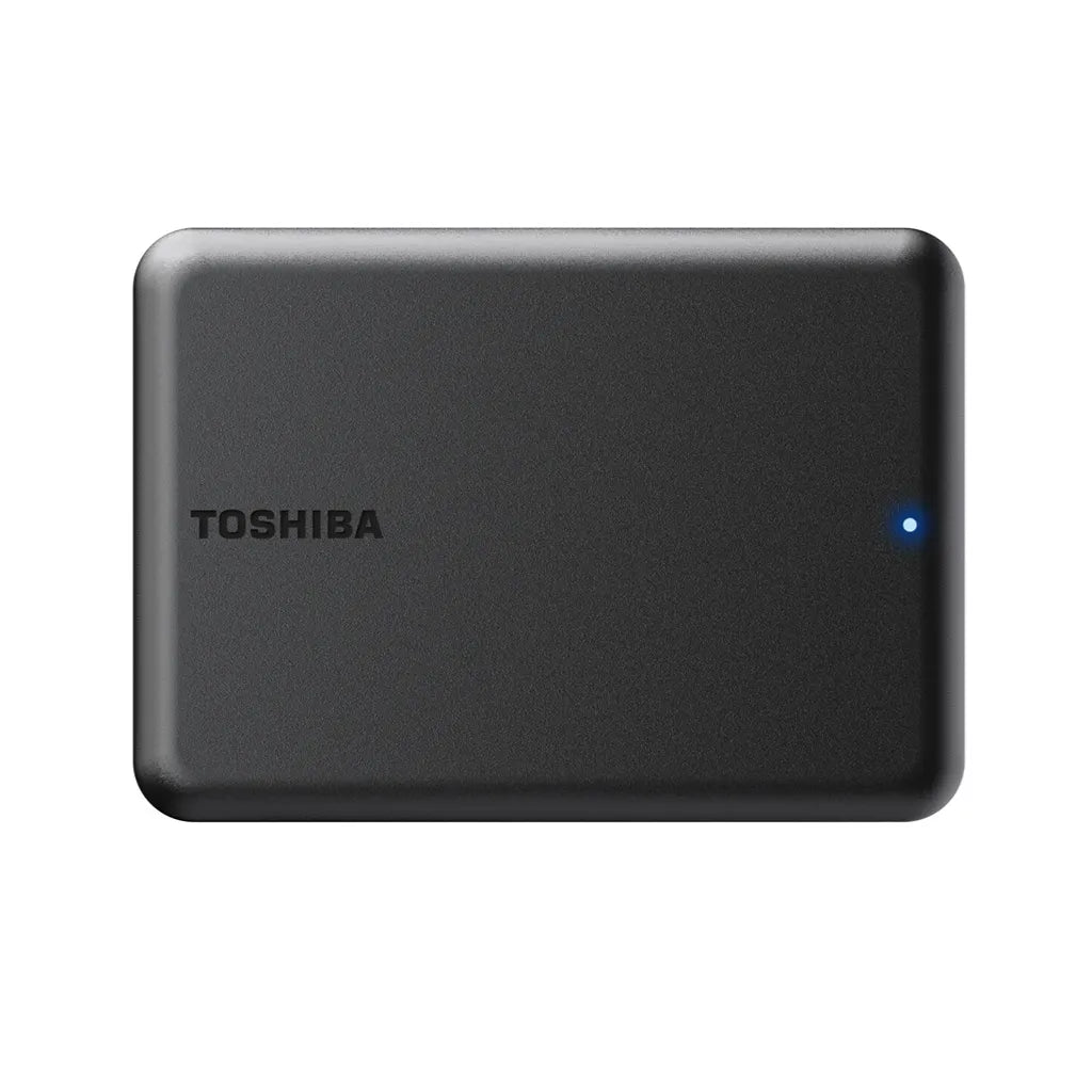 Toshiba Canvio Partner HDTB510AKCAB 1TB external hard drive with LED indicator and compact black design -tpstech.in