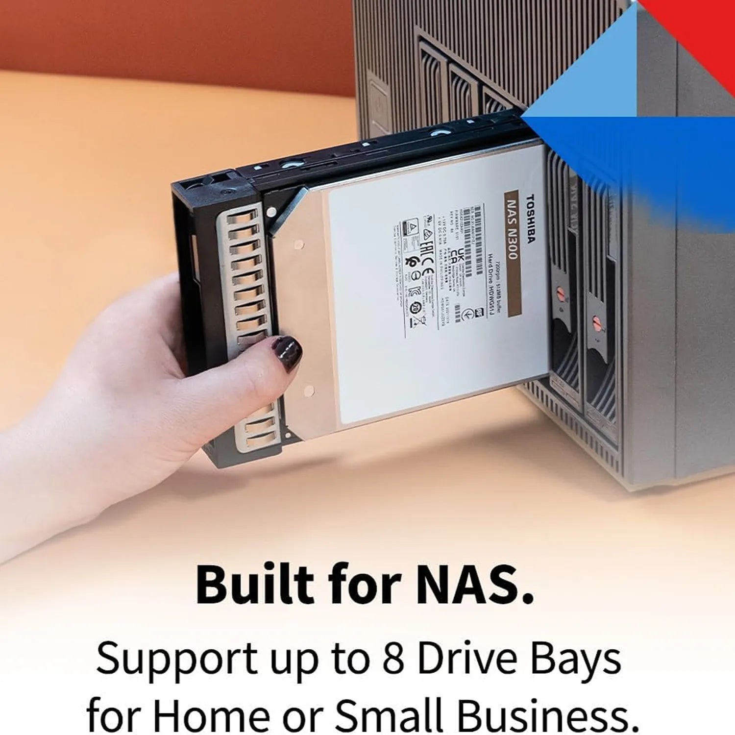 Installing Toshiba N300 20TB NAS Internal Hard Drive into an 8 bay network attached storage enclosure -tpstech.in