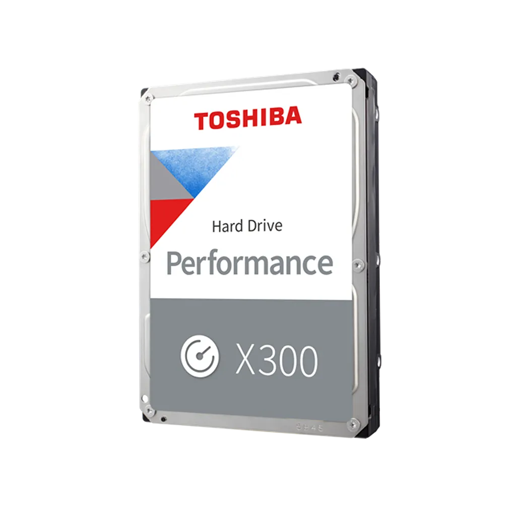 Toshiba X300 4TB 3.5-inch SATA performance hard drive shown from an angled front view -tpstech.in