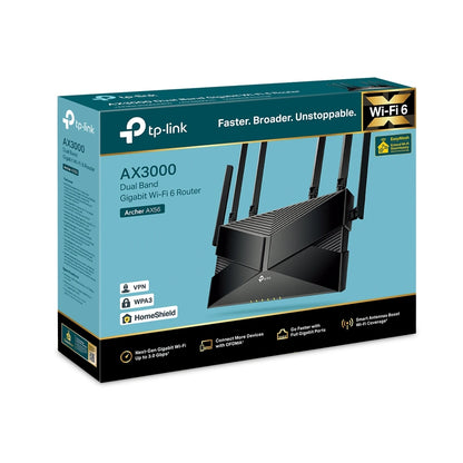 TP-Link Archer AX3000 AX56 Wi-Fi 6 Router High-Speed Gigabit Network