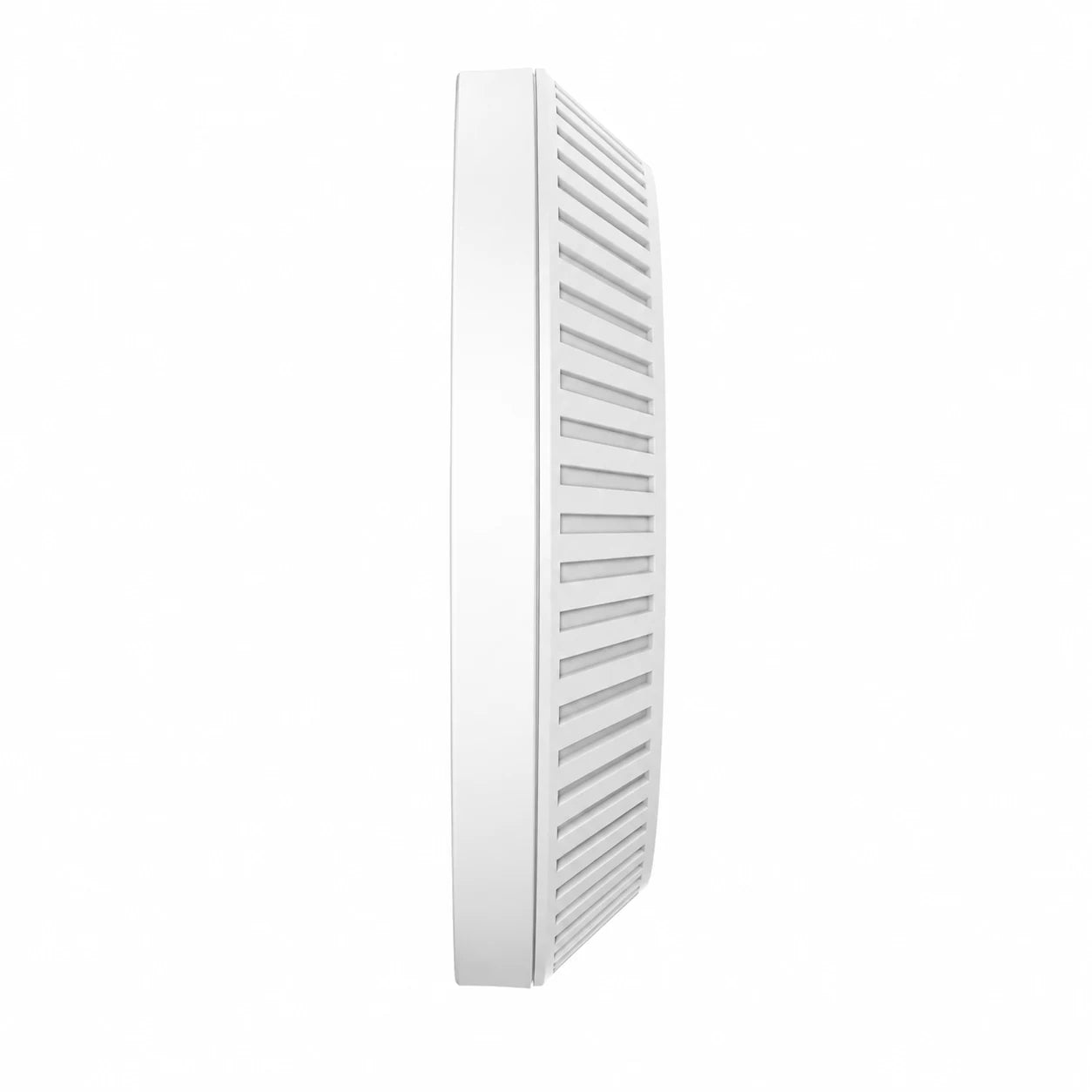Side profile of TP-Link EAP613 AX1800 Wi-Fi 6 ceiling mount access point showing slim low-profile design.